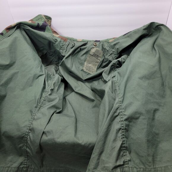 USAF Military Issue Mens Woodland Camo Cold Weather Coat Medium Regular - Picture 8 of 13